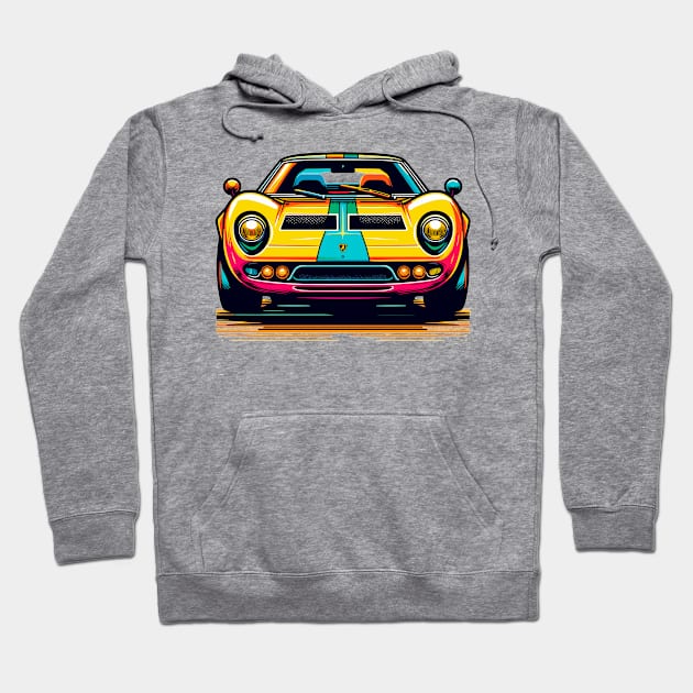 Lamborghini Miura Hoodie by Vehicles-Art